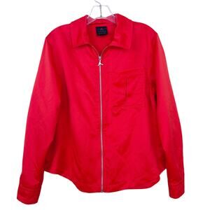 Jordan Classics Habanero Red Full Zip Long Sleeve Sz S